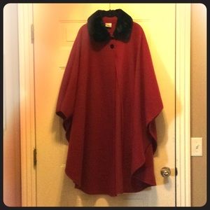 Rød sort Preston and York frakke Winter Coat